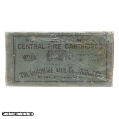 ".45 Cal. Webley CF Cartridges by UMC. (AN131)"