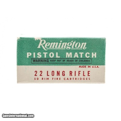 ".22 Long Rifle Pistol Match (AM318)"