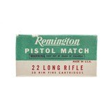 ".22 Long Rifle Pistol Match (AM318)"