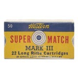 ".22LR Super Match MKIII Cartridges (AM321)"