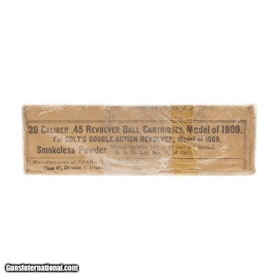 ".45 Cal. Revolver M-1909 Cartridges (AM1031)"