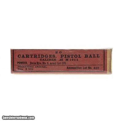 ".45Cal.Pistol Ball M1911cartridges (AM1028)"