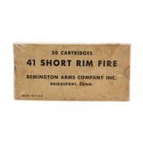 ".41 Short Rim Fire EMPTY Box (AM391)" - 1 of 2