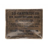 ".52 Sharps Improved Rifle EMPTY Box (AM394)" - 1 of 1