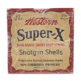 "12GA. Western Super-X EMPTY BOX (AM401)" - 1 of 3