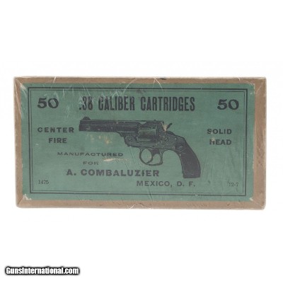 ".38 Cal. S&W CF EMPTY BOX of Cartridges (AM430)"