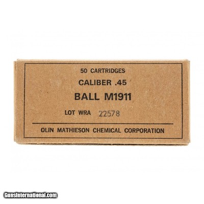 ".45 Cal.
Ball M1911 Ammo.(AM366)"