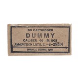 ".45 Caliber M1921 DUMMY Cartridges (AM250)" - 1 of 1
