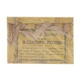 "Civil War 8 Second Cannon Fuzes(AM288)" - 1 of 1