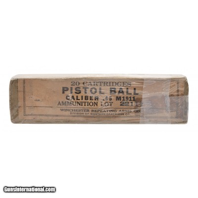 "45 Caliber M1911 Pistol Ball Cartridges (AM1027)"