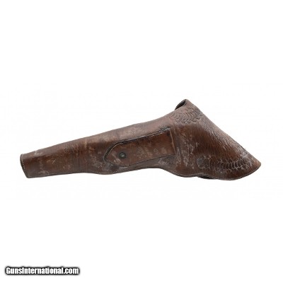 "Carved Colt Dragoon Flap Holster by Mario Hanel (AC547)"