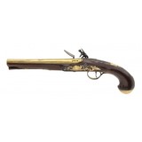 "Brass Barreled British Flintlock Pistol (AH8338)" - 6 of 8