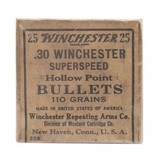 ".30 Winchester Superspeed BULLETS Only (AM1529)" - 1 of 1