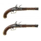 "Beautiful German Flintlock Rev War Era Pistols by A. C. Erlang (AH8301)" - 1 of 13