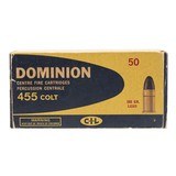 "455 Colt Cartridges by Dominion C-I-L (AM1550)" - 1 of 3