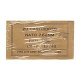 "7.62 NATO M80 Ball Lake City (AM1564)" - 1 of 1