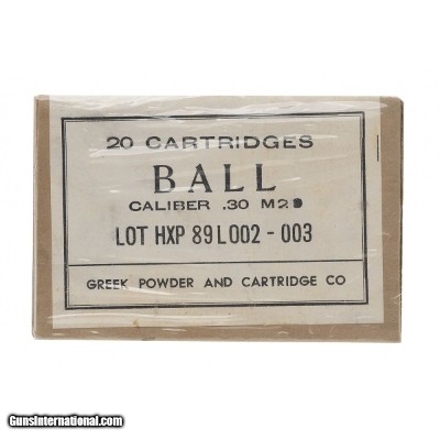 ".30 Caliber M2 Ball Greek Powder (AM1555)"