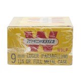 "9m/m Luger 115gr Winchester Cartridges (AM1586)" - 3 of 3