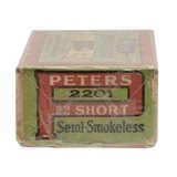 "22 Short RF Peters Cartridges (AM1545)" - 2 of 2