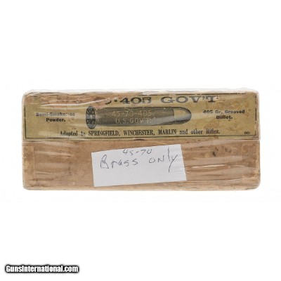 "45-70 Brass in Vintage Peters Box (AM1599)"