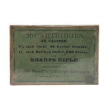 ".45 Calibre Sharps Rifle Empty Cartridge Box (AM1616)" - 1 of 2