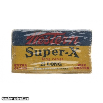 "22 Long
Western Super-X Cartridges (AM1640)"