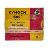 "Kynoch .500 Nitro -Express Cartridges (AM1623)" - 1 of 2