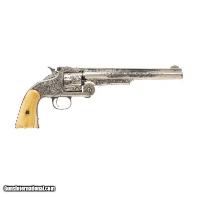 "Beautiful New York Engraved Smith & Wesson 2nd Model American (AH8370)" - Image 6 of 6