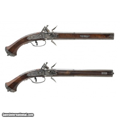 "Extremely Early Pair of Brescian Flintlock Pistols by Francino (AH8186) DTX"