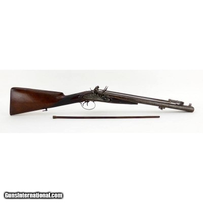 "Antique Rare British Coach Gun With Spring Loaded Bayonet by W. Jones .80 Cal (AL10199) DTX"