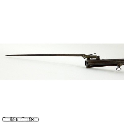 "Antique Rare British Coach Gun With Spring Loaded Bayonet by W. Jones .80 Cal (AL10199) DTX" - Image 14 of 19