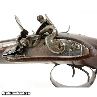 "Antique Rare British Coach Gun With Spring Loaded Bayonet by W. Jones .80 Cal (AL10199) DTX" - Image 11 of 19