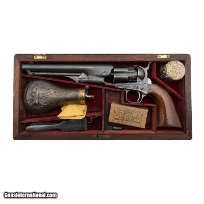 "Beautiful Cased Factory Colt 1860 Army Fluted Cylinder (AC548)"