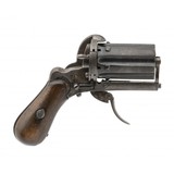 "Belgian Pinfire Pepperbox Revolver (AH8197)" - 1 of 6