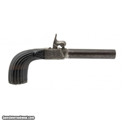 "Belgian Box Lock Queen Ann Style Pistol (AH8196)"