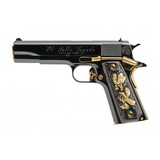 "Colt ""El Gallo Jugado"" Custom Black & Gold .38 Super (C19539) Consignment" - 7 of 7