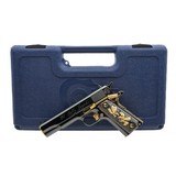 "Colt ""El Gallo Jugado"" Custom Black & Gold .38 Super (C19539) Consignment" - 2 of 7