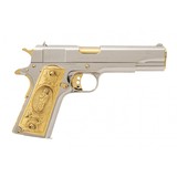 "Colt Government Custom Nickel & Gold .38 Super (C19542) Consignment" - 1 of 7