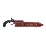 "Unmarked Knife Pistol with Unwin & Rodgers Marked Sheath (AH8364)" - 2 of 13