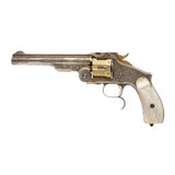 "New York Engraved Smith & Wesson 3rd Model Russian (Ah8195)" - 1 of 6