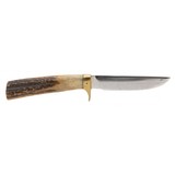 "Early Signed Jimmy Lile Bird & Trout Style Hunting Knife (K2288)" - 1 of 2