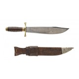 "Pre WW1 Collins No. 17 Bowie Knife & No. 10 Sheath (MEW2627)" - 1 of 2