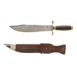 "Pre WW1 Collins No. 17 Bowie Knife & No. 10 Sheath (MEW2627)" - 2 of 2