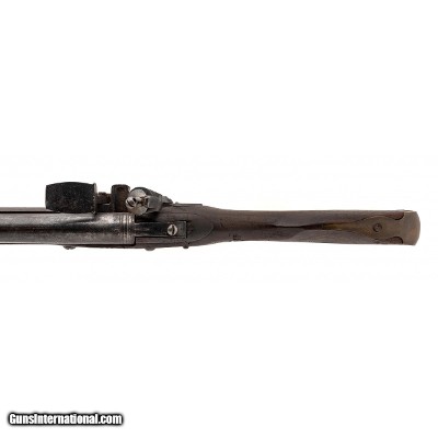 "Scarce Pre Revolutionary War Dutch Flintlock Musket S. Carolina marked .80 caliber (AL7296)" - Image 3 of 6