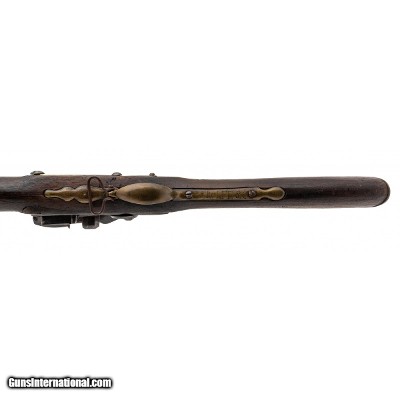 "Scarce Pre Revolutionary War Dutch Flintlock Musket S. Carolina marked .80 caliber (AL7296)" - Image 2 of 6