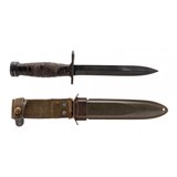 "WW2 Case M4 Guard Marked Bayonet w/M8 Sheath (MEW3666)" - 1 of 2
