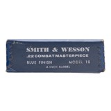 "Smith & Wesson 18 .22 Combat Masterpiece Revolver Factory Box (MIS2286)" - 2 of 4