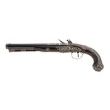 "Beautiful High Art Silver Mounted English Flintlock Pistol by Jover & Sons (AH8431)" - 8 of 8