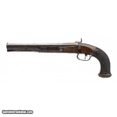 "Very Fine Pair of Percussion Pistols by Nicholas Noel Boutet .60 Cal (AH6177)" - Image 12 of 13