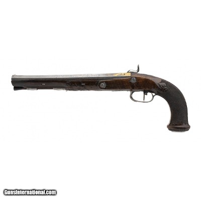"Very Fine Pair of Percussion Pistols by Nicholas Noel Boutet .60 Cal (AH6177)" - Image 6 of 13